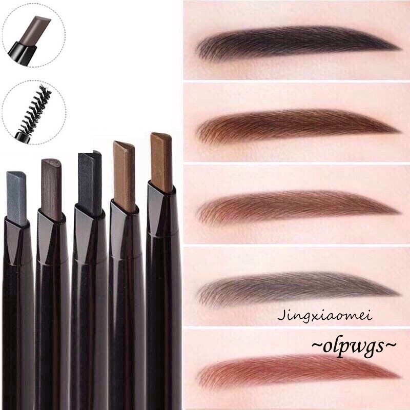 (hàng Mới Về) Bút Kẻ Lông Mày Hai Đầu Xoay Tự Động Chống Thấm Nước Và Mồ Hôi