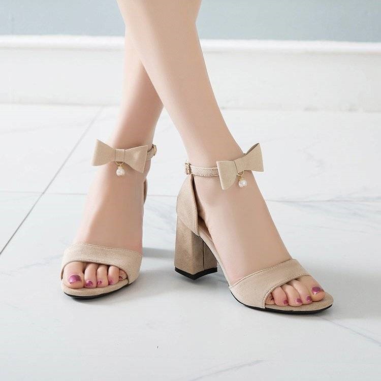 Giày CG Nơ Hạt Châu 7P CG-0348