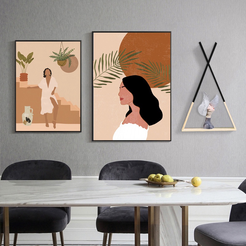 Tranh treo tường chất liệu vải canvas phong cách Bắc Âu