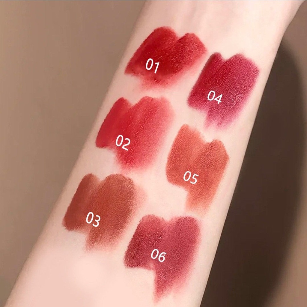 Son kem HERORANGE Elantra Velvet Lip Glaze OULESONG mịn lì Can Exulting Star River Mist Sense Lip Glaze  OULE02 HERO47