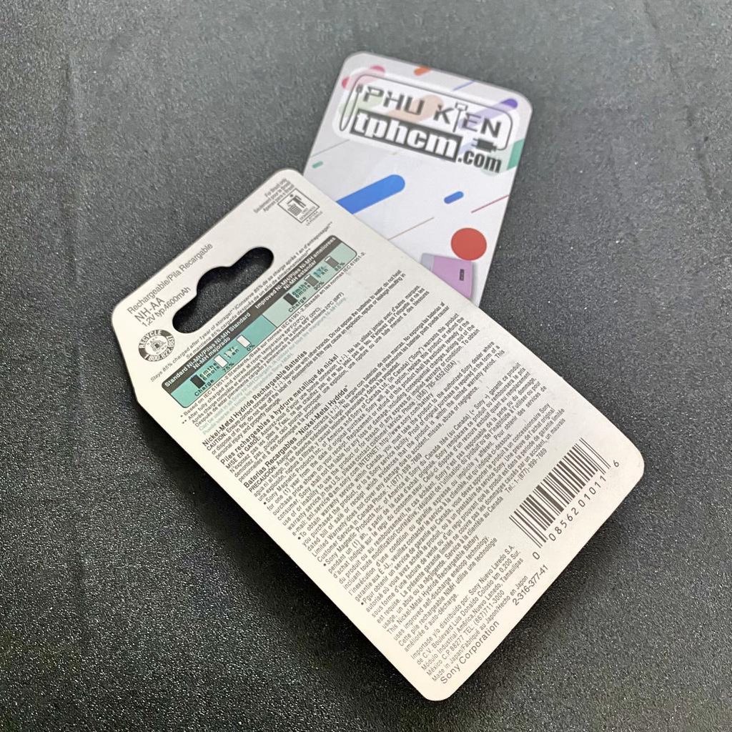 Pin Sạc AA Dung Lượng 4300 mAh Vỉ 2 Viên