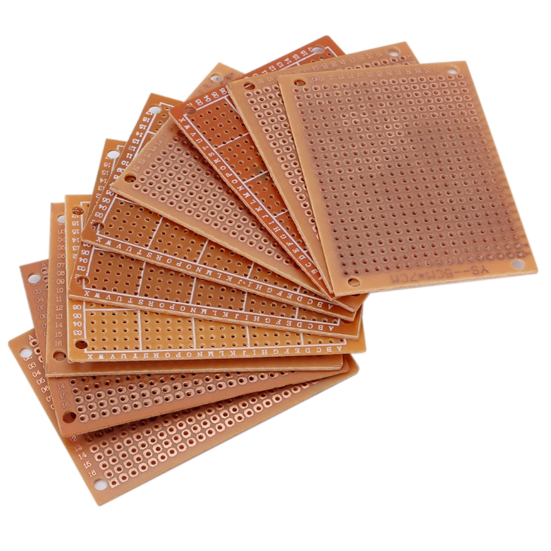 Bộ 10 bảng mạch nguyên mẫu PCB DIY một mặt bằng đồng