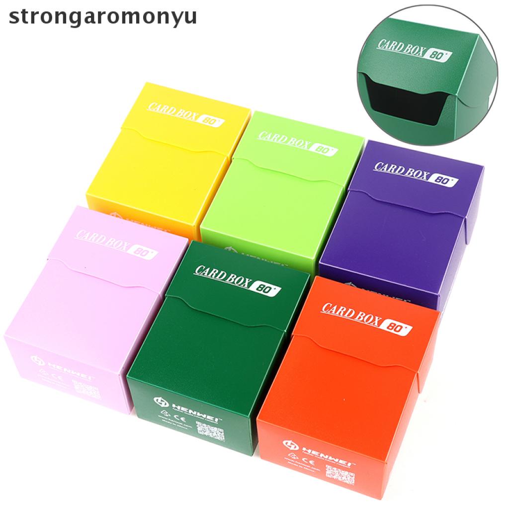 1 Hộp Đựng 80 Thẻ Bài Tcg Di Động Màu Sắc Cổ Điển