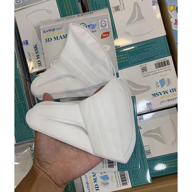 𝐊𝐇𝐀̂̉𝐔 𝐓𝐑𝐀𝐍𝐆 𝟑𝐃 𝐌𝐀𝐒𝐊 𝐗𝐔𝐀̂́𝐓 𝐗𝐈̣𝐍 KATOJI PREMIUM [hộp 10cái 4lớp] | BigBuy360 - bigbuy360.vn