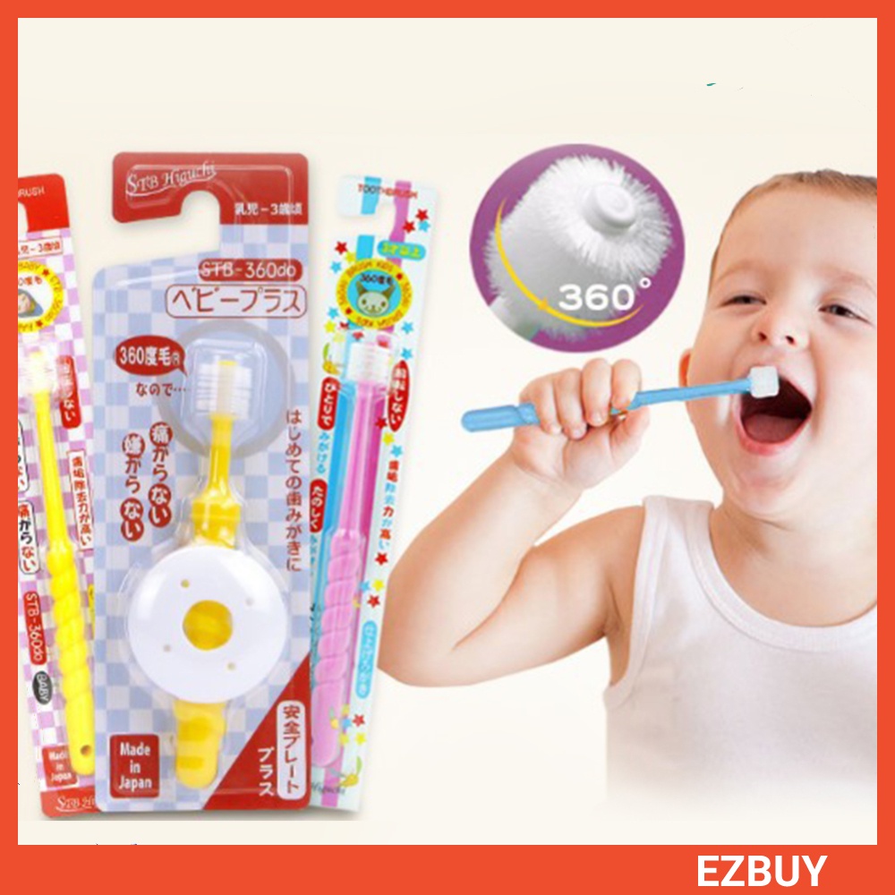 Bàn chải đánh răng thiết kế xoay 360 độ dành cho bé