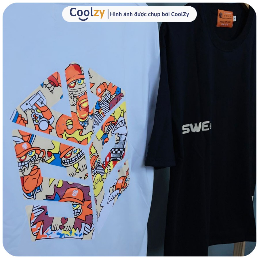 Áo thun tay lỡ SWE Cube Mozzie Tee form rộng Unisex nam nữ phong cách Ulzzang | CoolZy