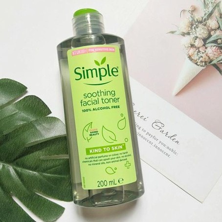 Nước hoa hồng Simple Toner làm dịu, cân bằng độ ẩm cho da - lành tính không chứa cồn 200ml - Balan Shop