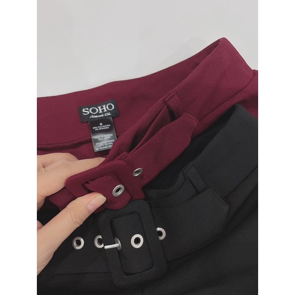 Chân váy bút chì xẻ trước xuất dư