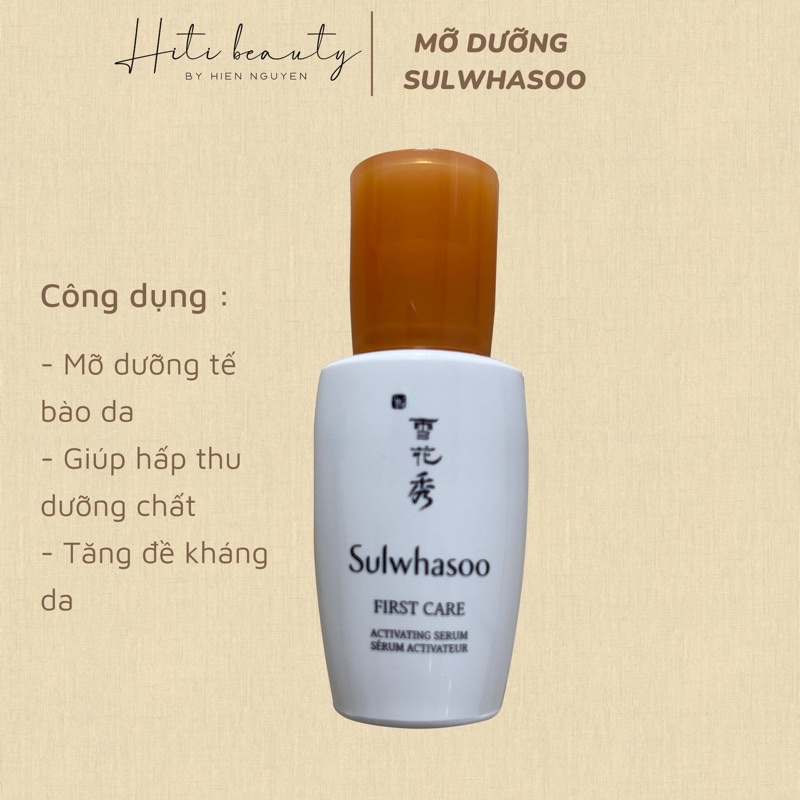 tinh chất khởi động first care sulwhasoo