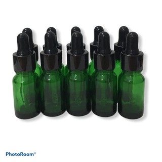 combo 10 chai thủy tinh xanh lá ống bóp nhỏ giọt 10ml