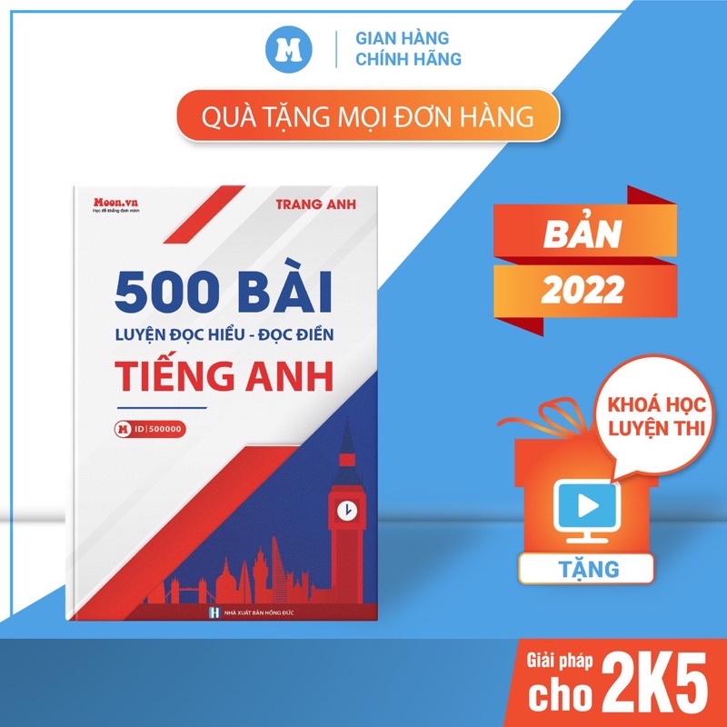 Sách - 500 bài luyện đọc hiểu , đọc điền Tiếng Anh cô Trang Anh