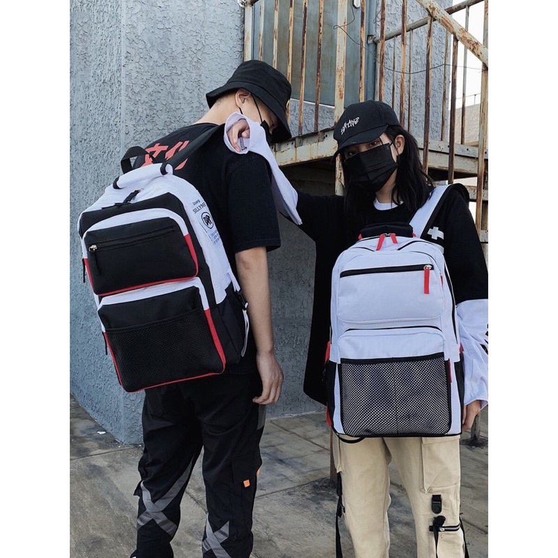 Balo nam nữ du lịch thời trang phối màu cá tính PADO 489 chứa được laptop 15.6in