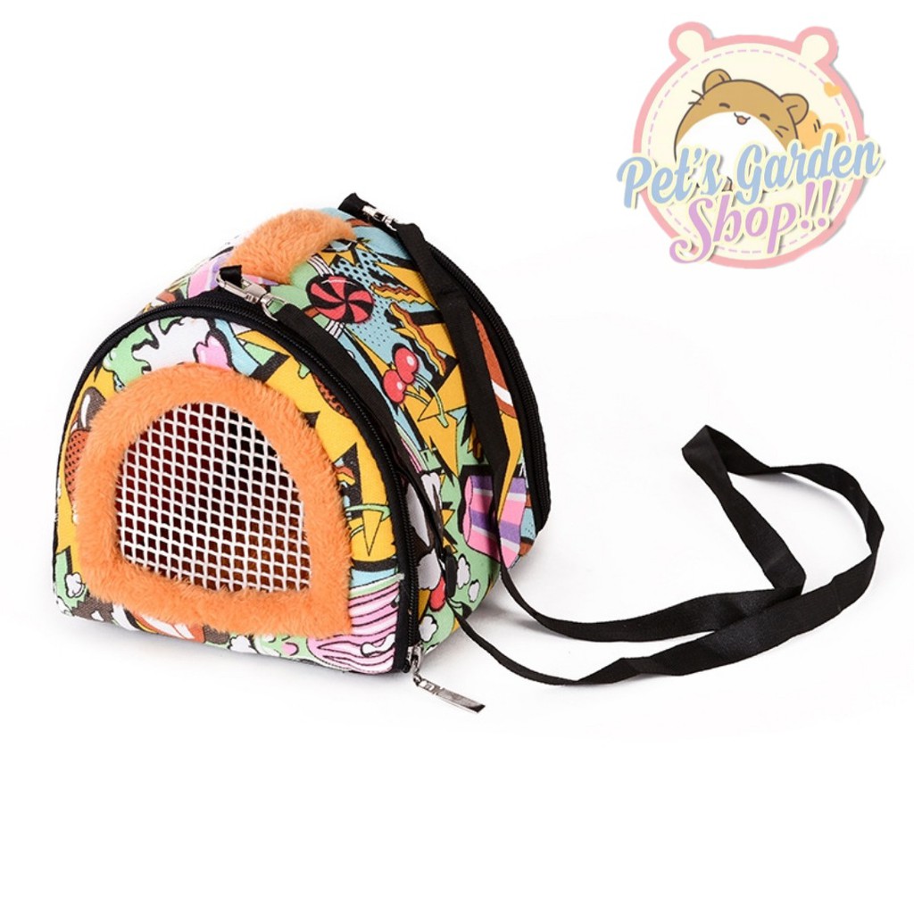 Túi vận chuyển họa tiết cho hamster, sóc, nhím...