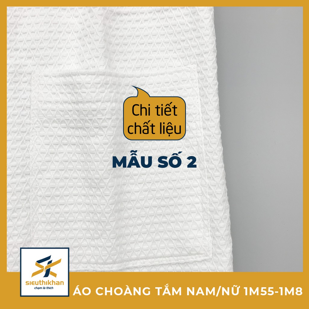 Áo choàng tắm cao cấp 100% cotton thấm nước cho Nam/Nữ - NBR8