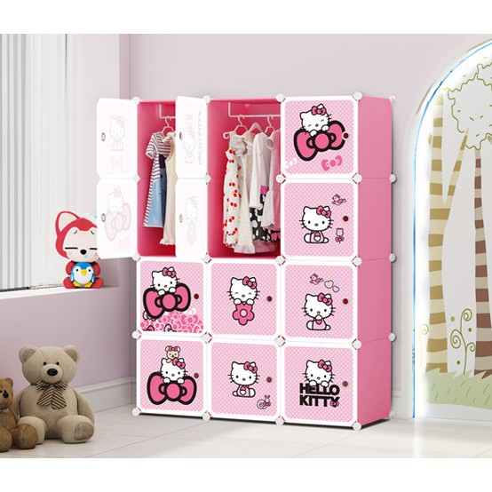 TỦ LẮP GHÉP HELLO KITTY 12 NGĂN