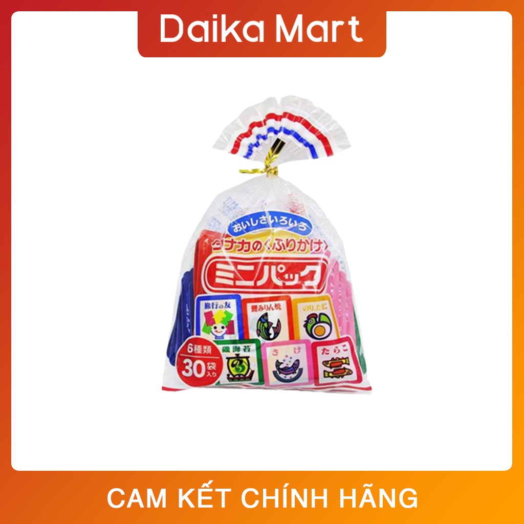 Gia vị rắc cơm Tanaka Nhật Bản 30 gói, 6 vị cho bé ăn dặm - Top 5 gia vị rắc cơm bán chạy nhất Nhật Bản năm 2021
