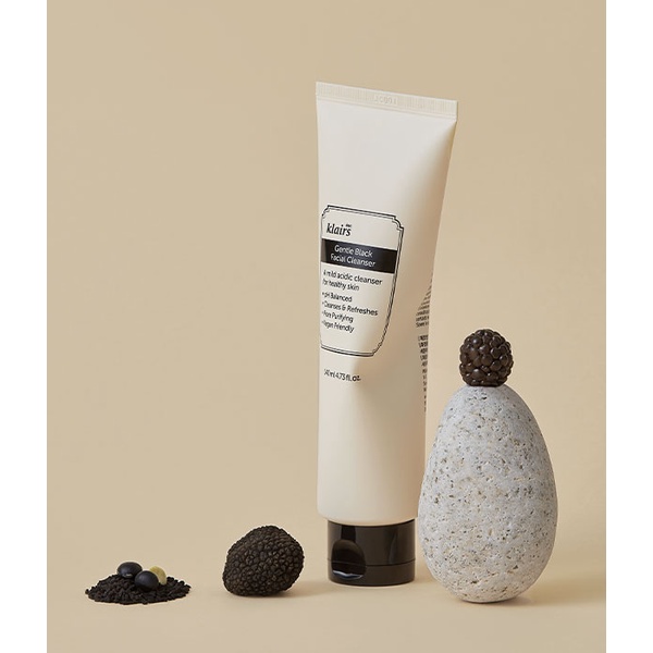 Dear, Klairs Sữa rửa mặt Gentle Black Facial Cleanser 140ml