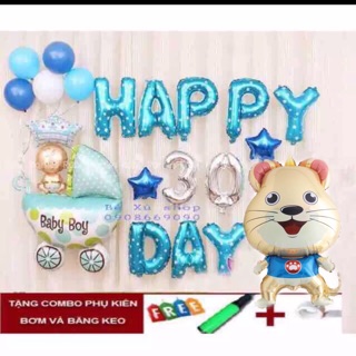 Set trang trí đầy tháng cho bé chuột