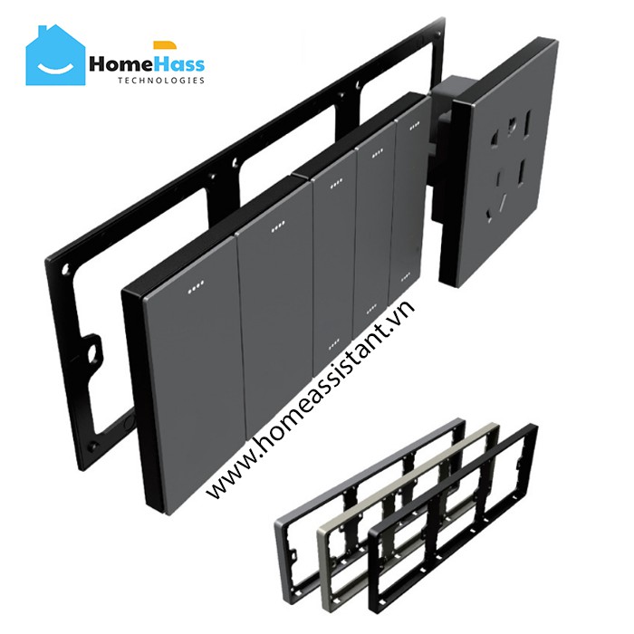 Công Tắc RS485 Cho Nhà Ở Khách Sạn Home Hass Hình Vuông MRT01