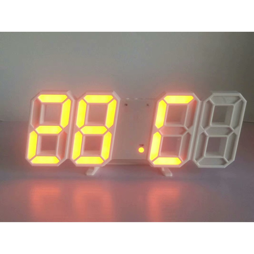 Đồng hồ led 3D để bàn, treo tường ( Có báo thức, Nhiệt độ, Ngày tháng )