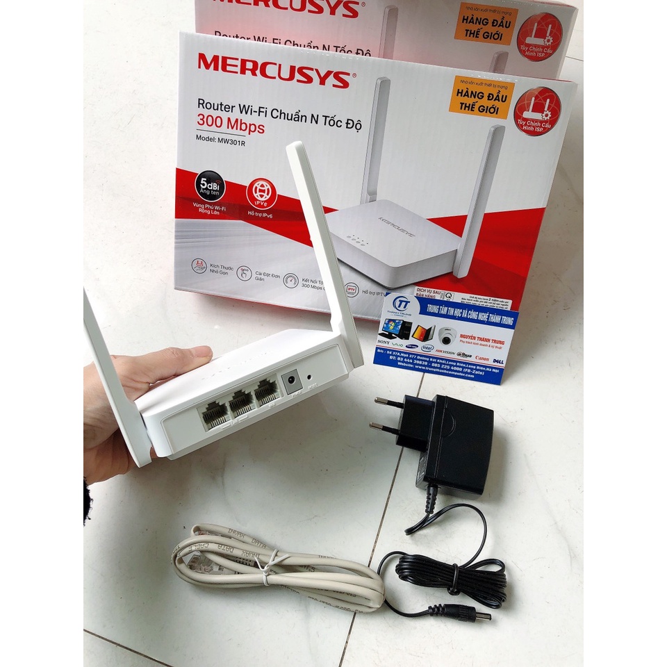 Bộ phát wifi Router chuẩn N tốc độ 300Mbps Mercusys MW305R 3 râu | MW301R 2 râu | MW325R 4 râu - Mới BH Hãng 24 Tháng