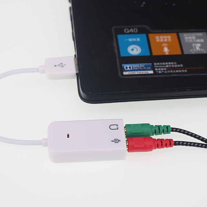 Cáp chuyển đổi chân USB sang cổng âm thanh 3.5mm micro tai nghe dùng cho máy tính pc laptop youngcityshop 30.000