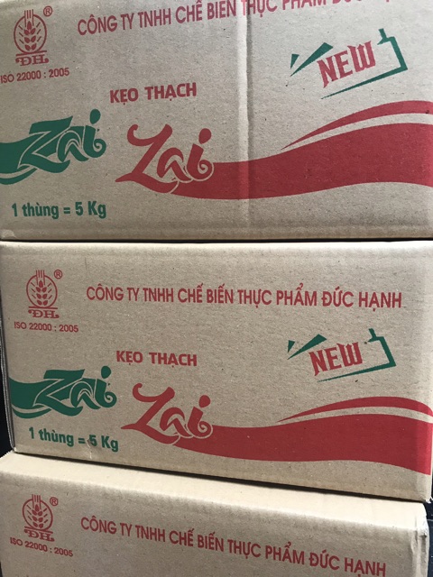 [Sỉ] Thùng kẹo thạch Zai zai Đức Hạnh (5kg)
