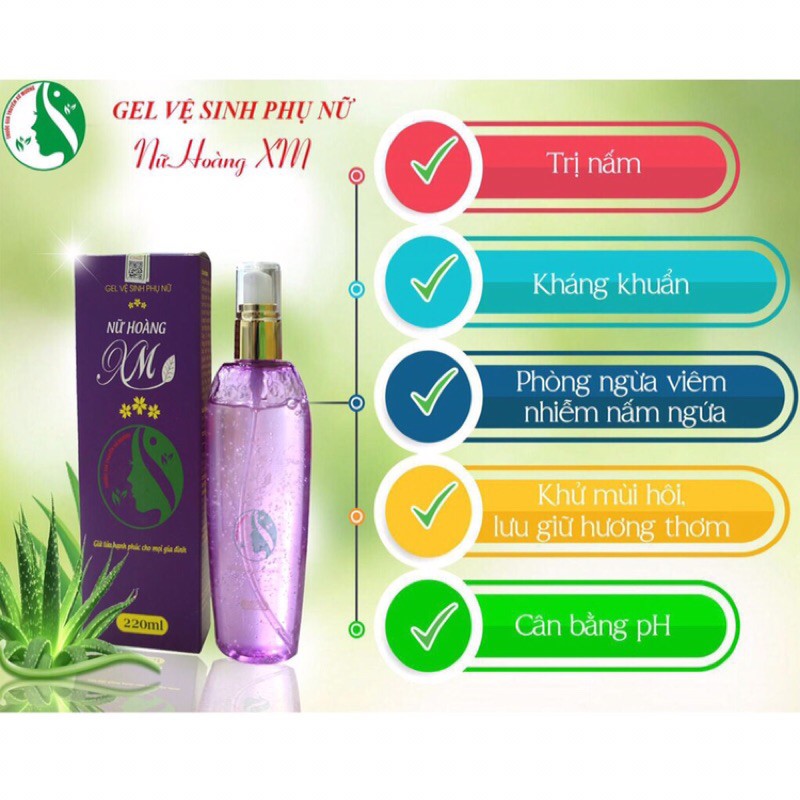 DUNG DỊCH VỆ SINH NỮ HOÀNG XM - Gel Vệ Sinh Nữ Hoàng XM