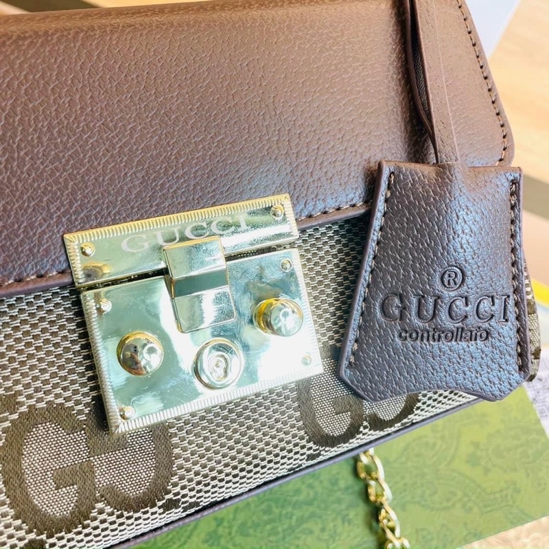 Túi GC khoá bấm xích vàng