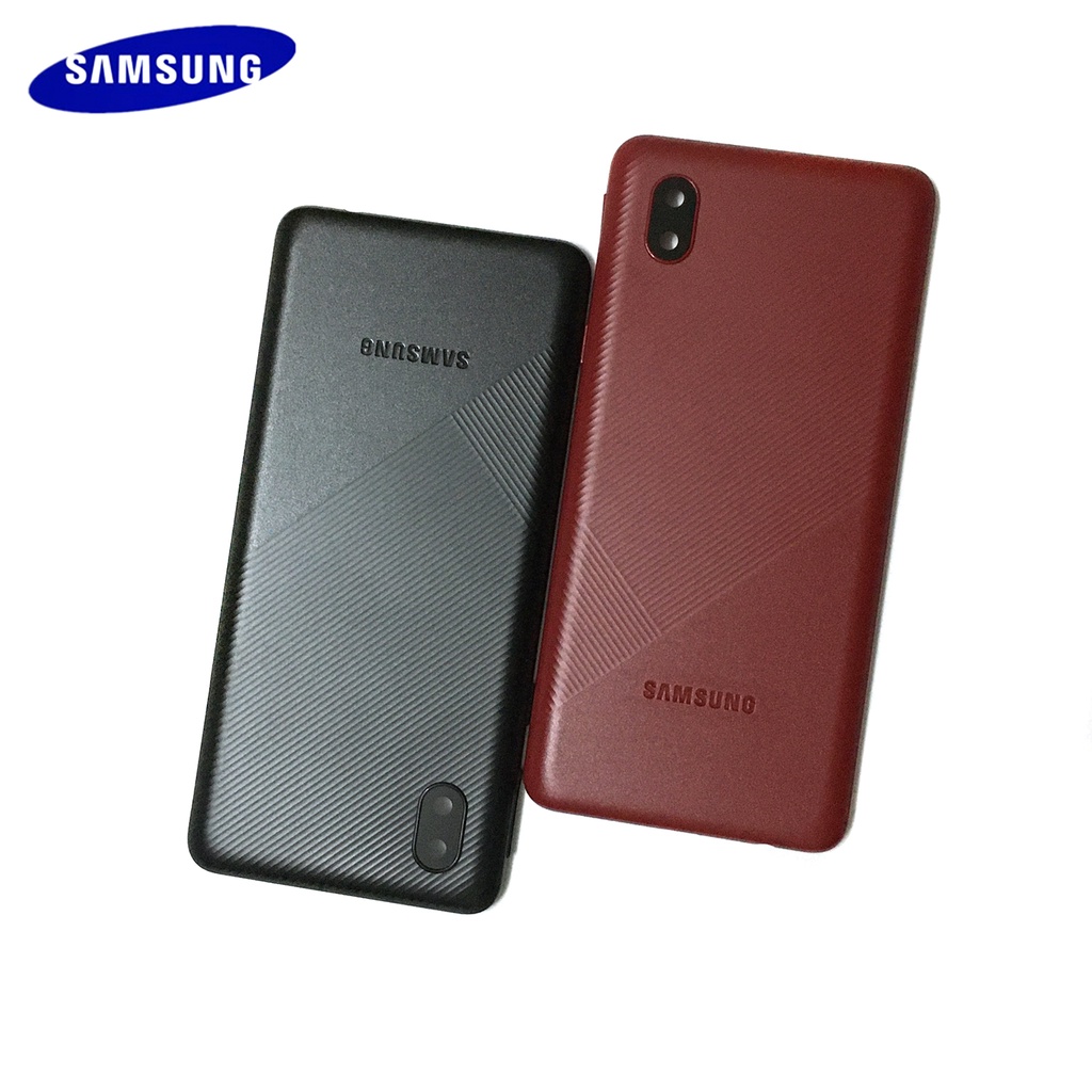 Nắp Đậy Pin + Khung Bảo Vệ Ống Kính Camera Sau Cho Samsung Galaxy A01 Core A013