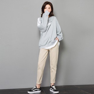 Quần baggy nam nữ XÁM TRẮNG mẫu MỚI