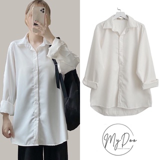 Áo Sơ mi nữ tay dài QUẢNG CHÂU áo somi form rộng dài tay ulzzang vintage hàn quốc- SMT