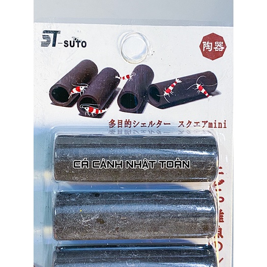 VỈ 5 ỐNG GỐM TRANG TRÍ CHO BỂ TÉP CẢNH