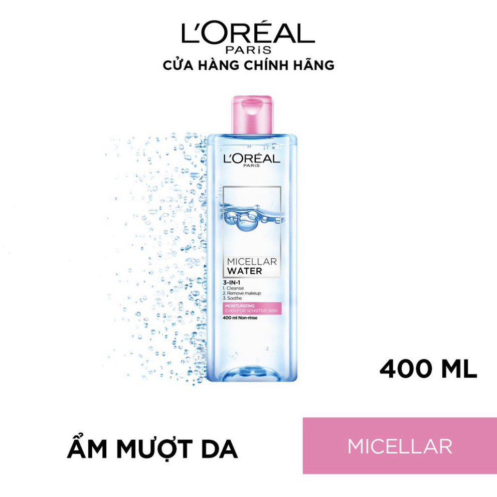 Nước Tẩy Trang LOREAL Paris Cho Mọi Loại Da  3-in-1 Micellar Water 30-95-400ml Hàng Chính Hãng | BigBuy360 - bigbuy360.vn