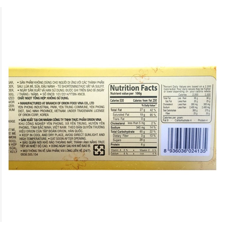 Hộp Bánh Goute Mè 8 Hộp 316,8g