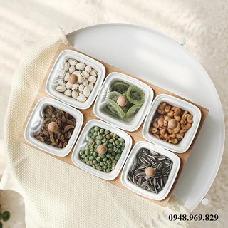 Hũ đựng mứt nắp gỗ, thuỷ tinh