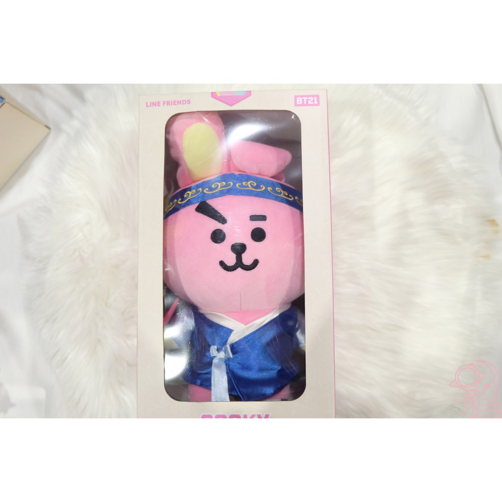 [ CÓ SẴN] - BT21 GẤU BÔNG HANBOK STANDING DOLL LIMITTED EDITION OFFICIAL