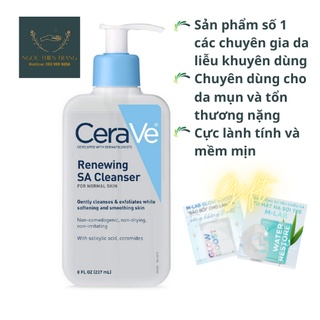 [Bản Mỹ] Sữa rửa mặt Cerave Renewing SA Cleanser sạch sâu giảm mụn 237ml