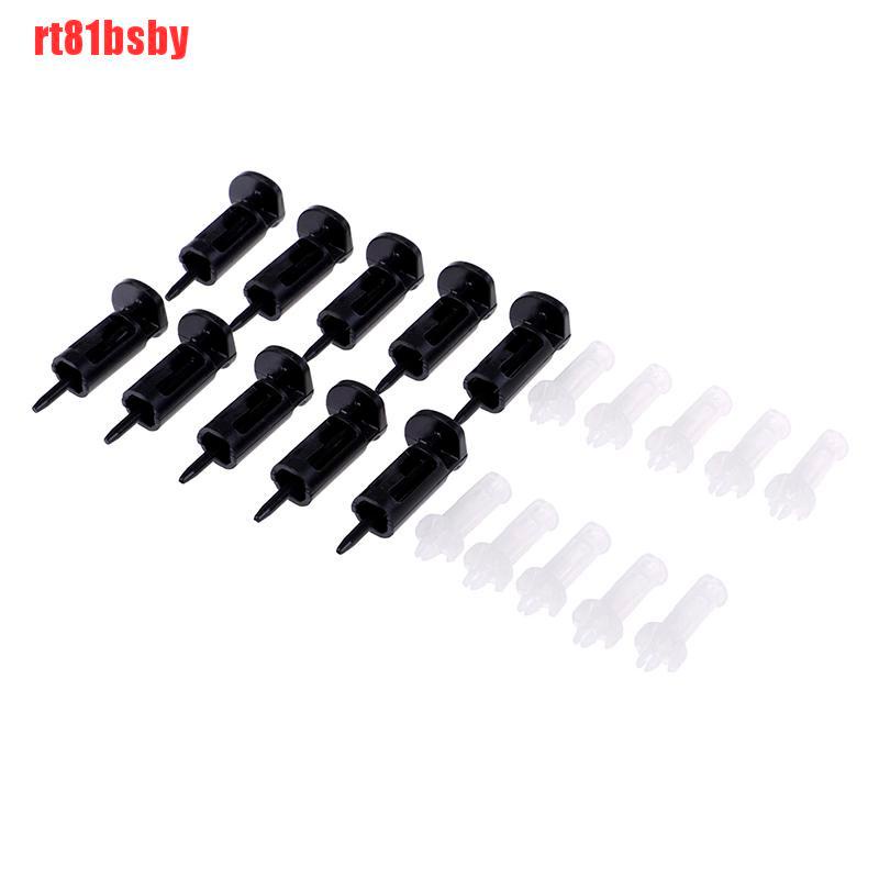 [rt81bsby]10Pcs 775 CPU heatsink mount pin plastic push screw cooling fan mounting clip