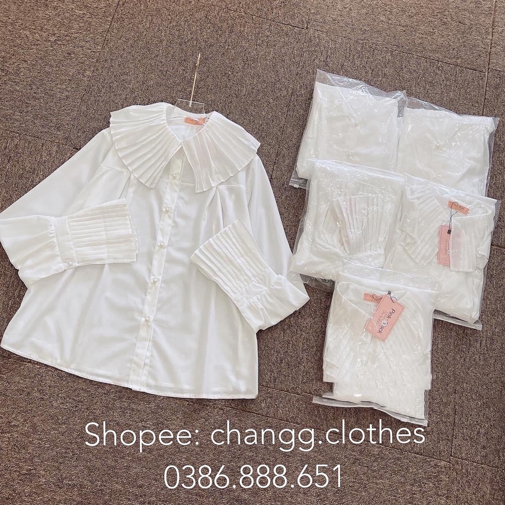 [ÁO KIỂU ] Sơ Mi Nữ Cổ Dập Ly Dáng Tiểu Thư Sang Chảnh | BigBuy360 - bigbuy360.vn