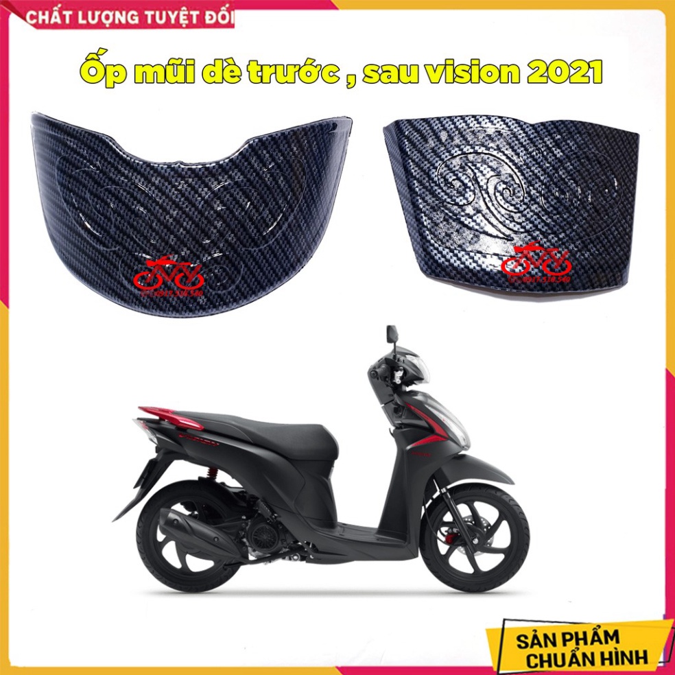 ỐP Mũi Dè Trước, Sau Vision 2021 Vân Carbon ( giá 1 cặp) Ảnh thật Sp