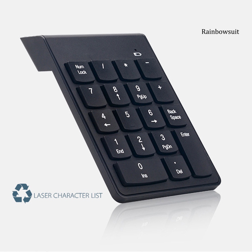 Bàn Phím Số 18 Phím Không Dây Mini 2.4g Cho Laptop / Pc