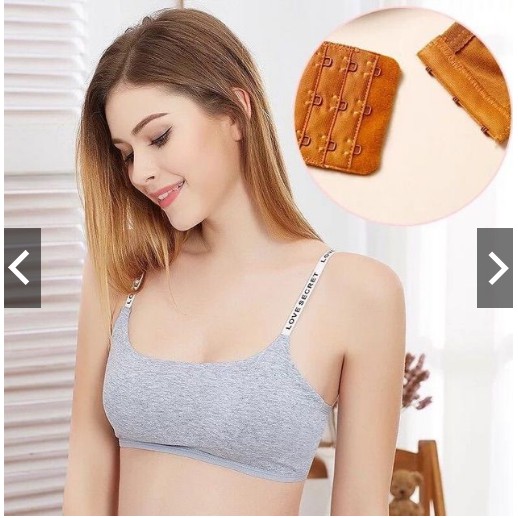 MỚI ÁO-Bra cotton cài sau dây chữ