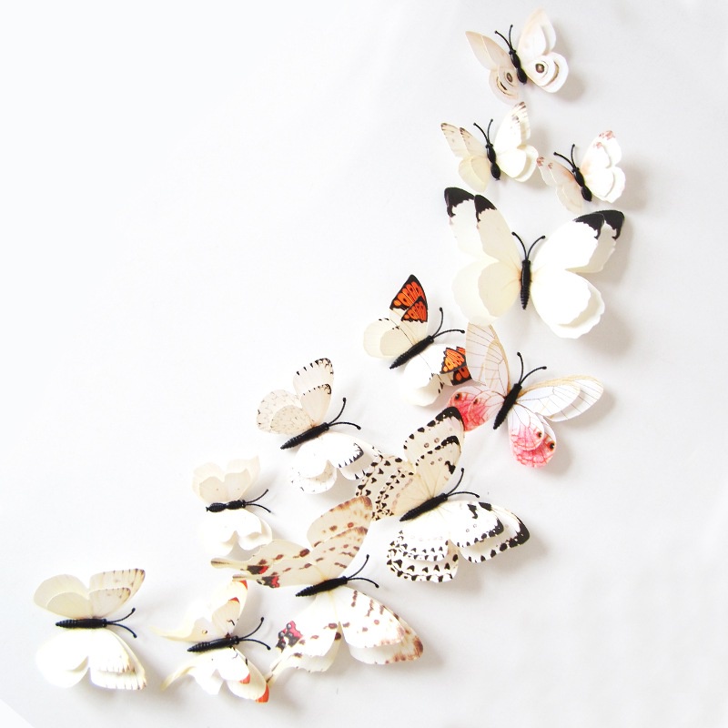 Set 12 Miếng Dán Tủ Lạnh Hình Bướm 3D DIY