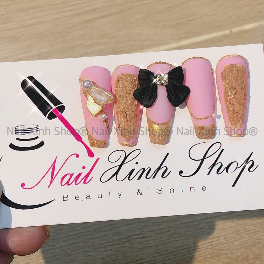 Charm nơ trang trí móng tay nghệ thuật nail Nhật Bản, nail hot 2021