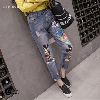 Quần jean mickey Quảng Châu sịn