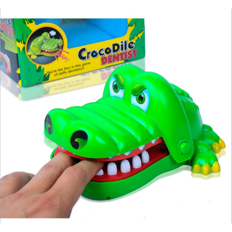 Đồ chơi khám răng cá sấu size lớn - Ảnh thật shop chụp