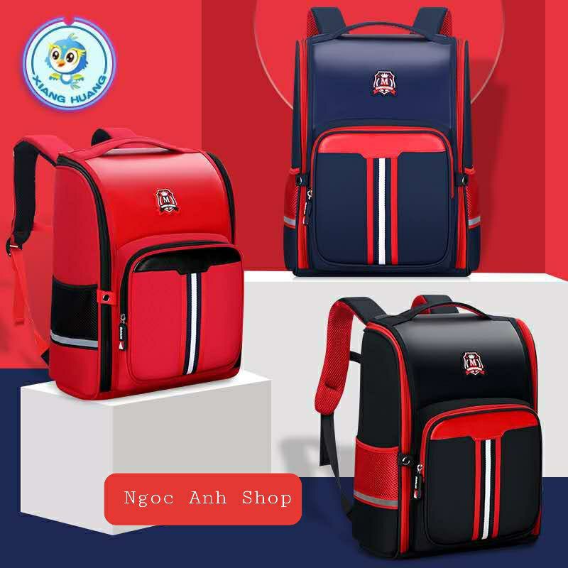 Balo chống gù, bao tiểu hoc bé trai siêu nhẹ nhiều ngăn. Bảo hành 12 tháng