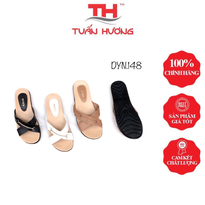 Dép Nữ Quai Chéo Đế Chống Trơn Trượt, Độ Bền Cao 3 Màu Siêu Xinh - DYN.148