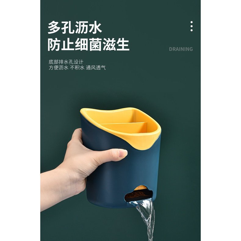 Ống Hộp Đựng Thìa, Đũa, Nĩa, Dao Thông Minh 3 Ngăn Tiện Dụng